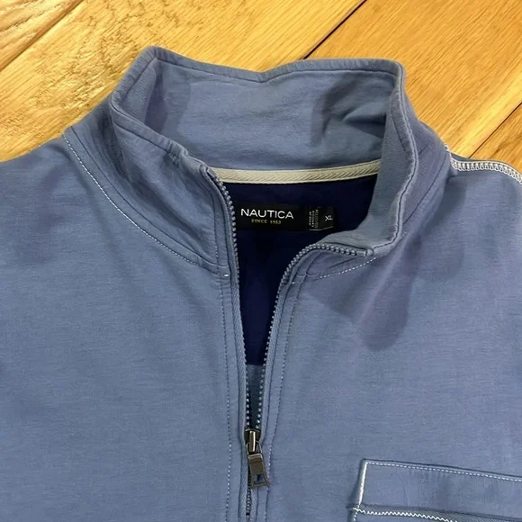 Nautica Men’s Blue Quarter-Zip Pullover Size XL - Picture 6 of 16